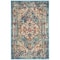 Homeroots 2 x 3 ft. Ivory & Light Blue Distressed Scatter Area Rug 385546 - alternate 1